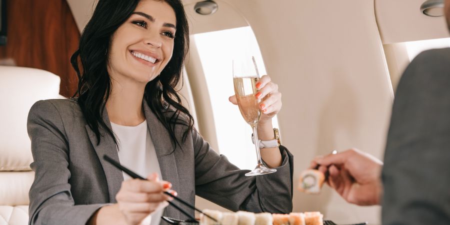 First Private Charter - In-flight Service